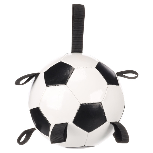 weitere Abbildung Flamingo Hundespielzeug Fuball Towa wei/schwarz
