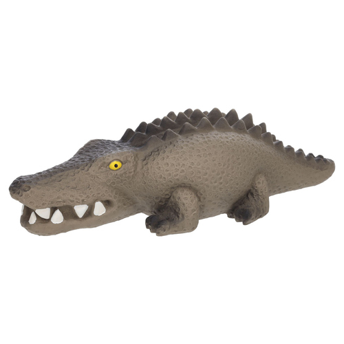 Flamingo Hundespielzeug Gaty Krokodil grau