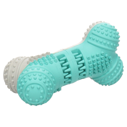 Flamingo Hundespielzeug Growi Dental Hantel weiß/grün