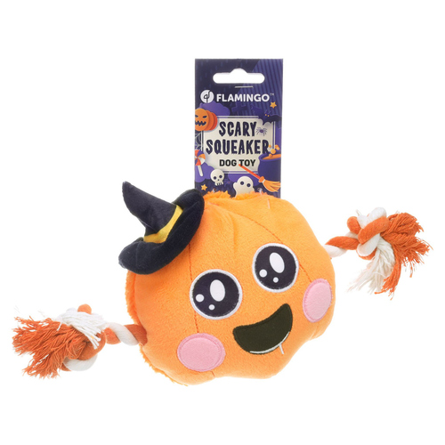 weitere Abbildung Flamingo Hundespielzeug Halloween Thatcher Krbis orange