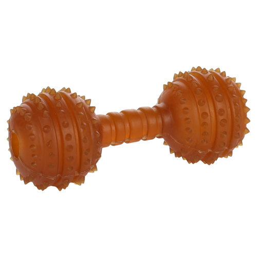 Flamingo Hundespielzeug Hantel Rubba braun