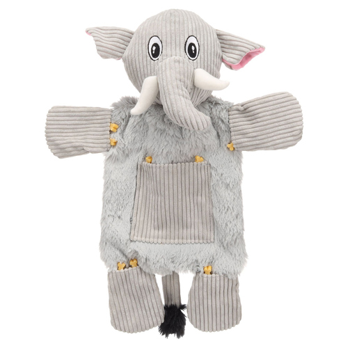 Flamingo Hundespielzeug Hida Elefant Flach grau