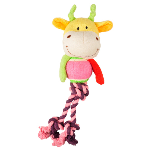 Flamingo Hundespielzeug Hirsch mit Tennisball