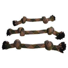 Flamingo Hundespielzeug Joe Schnur mit 2 Knoten camouflage