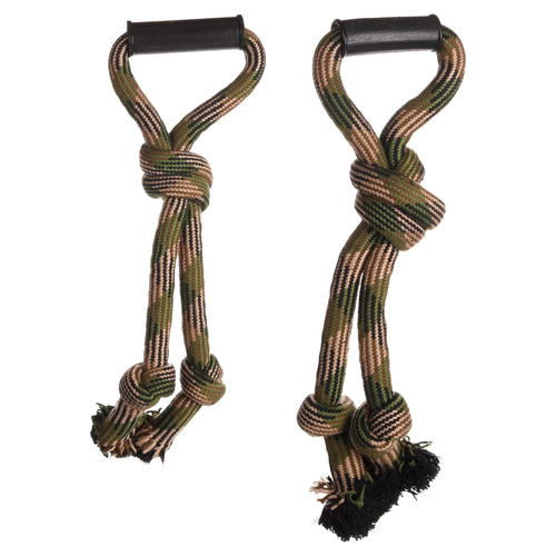 Hundespielzeug Joe Zerrseil mit 3 Knoten camouflage, Abbildung 1