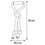 Hundespielzeug Joe Zerrseil mit 3 Knoten camouflage, Abbildung 4