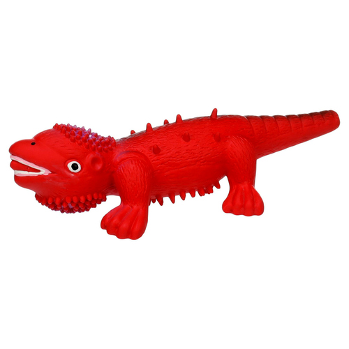 Flamingo Hundespielzeug Kemo Eidechse aus Latex rot