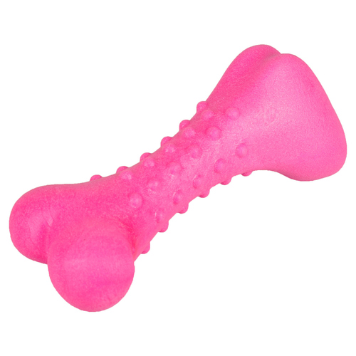 weitere Abbildung Flamingo Hundespielzeug Knochen Schaumstoff rosa