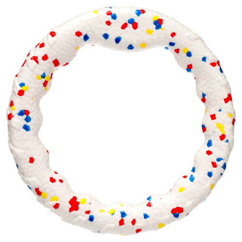 Flamingo Hundespielzeug Kona E-TPU Ring weiß