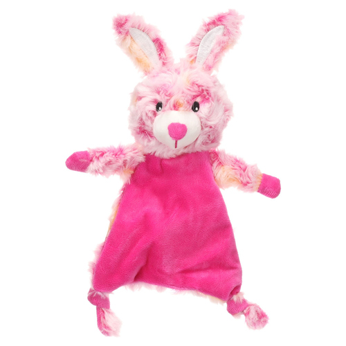 Flamingo Hundespielzeug Kuscheltuch Roza Kaninchen rosa