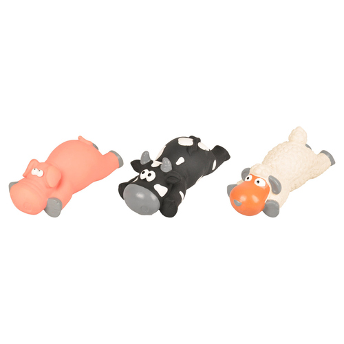 Flamingo Hundespielzeug Latex Schaf/Schwein/Kuh