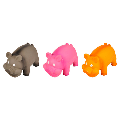 Flamingo Hundespielzeug Latex Schwein