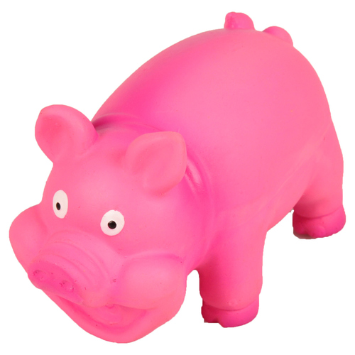 weitere Abbildung Flamingo Hundespielzeug Latex Schwein