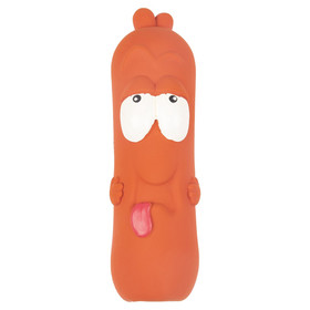 Abbildung Flamingo Hundespielzeug Latex Tipsy Wurst braun