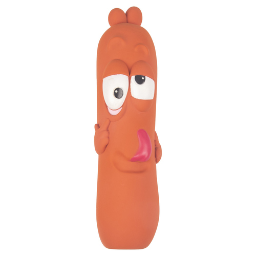 weitere Abbildung Flamingo Hundespielzeug Latex Tipsy Wurst braun