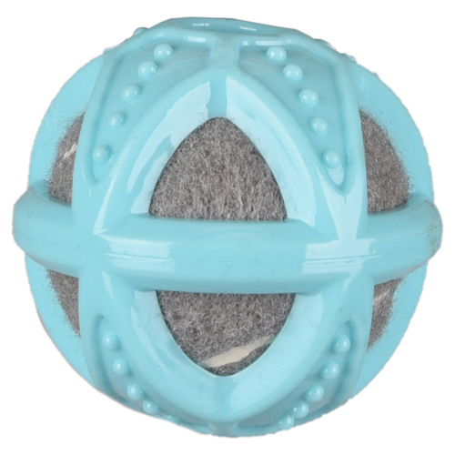 Flamingo Hundespielzeug Loekie TPR + Tennisball blau/grau für Welpen