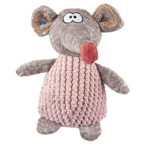 Flamingo Hundespielzeug Maus Stacy rosa/braun