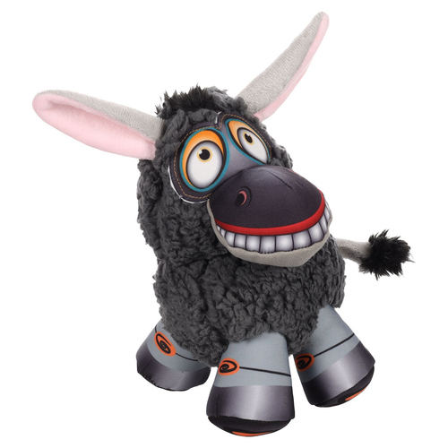 Flamingo Hundespielzeug Monka Esel grau