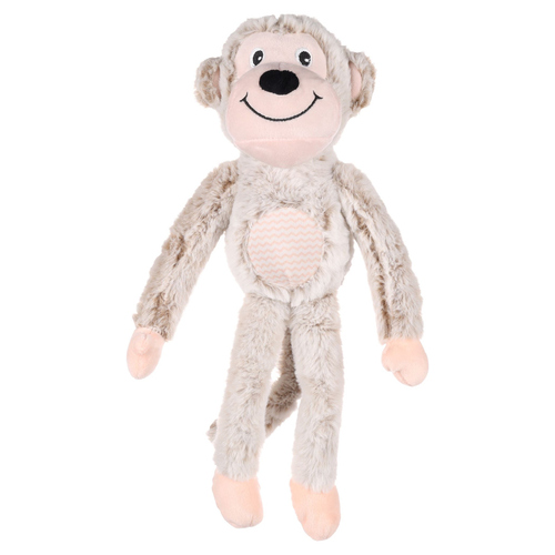 Flamingo Hundespielzeug Munka Affe beige