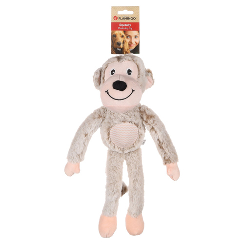 weitere Abbildung Flamingo Hundespielzeug Munka Affe beige