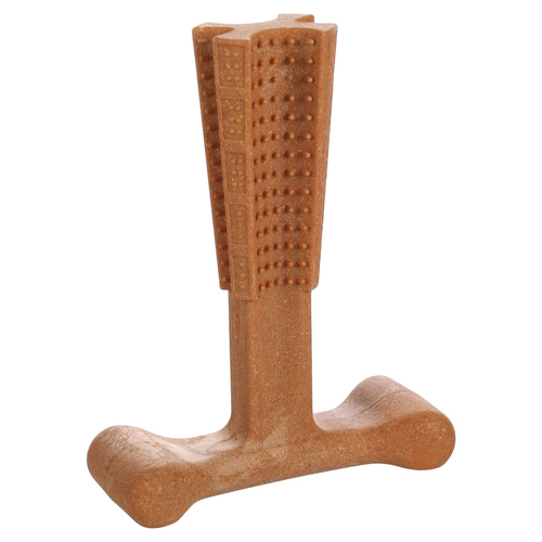 weitere Abbildung Flamingo Hundespielzeug Nyl'o Bamboo T-Bone mit Rindfleischgeschmack