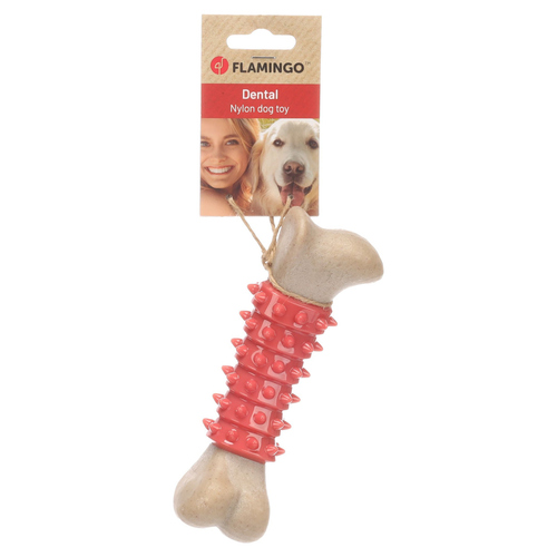weitere Abbildung Flamingo Hundespielzeug Nyra Knochen beige