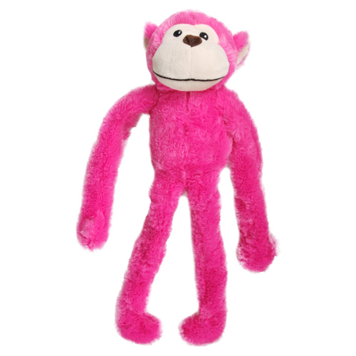 Flamingo Hundespielzeug Plüschtier Affe pink