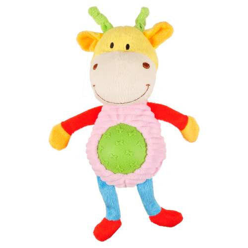 Flamingo Hundespielzeug Polly Hirsch mit rundem Bauch