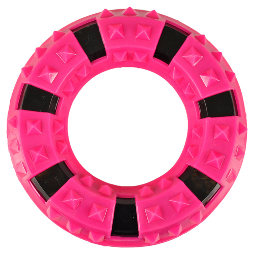 Flamingo Hundespielzeug Ring mit TPR rosa