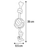 Flamingo Hundespielzeug Riva Schnur Knotenball mit 2 Knoten minzgrün Abbildung 3