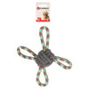 Flamingo Hundespielzeug Riva Zerrseil Knotenball Multiring minzgrün Abbildung 2