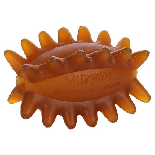 Flamingo Hundespielzeug Rugby mit Zacken Rubba braun