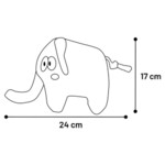 Hundespielzeug Saffia Elefant mit Seil grau, Abbildung 7