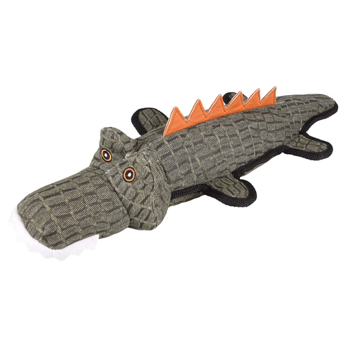 Flamingo Hundespielzeug Strong Stuff Krokodil grün