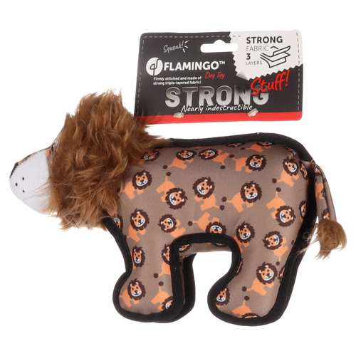 weitere Abbildung Flamingo Hundespielzeug Strong Stuff Lwe braun