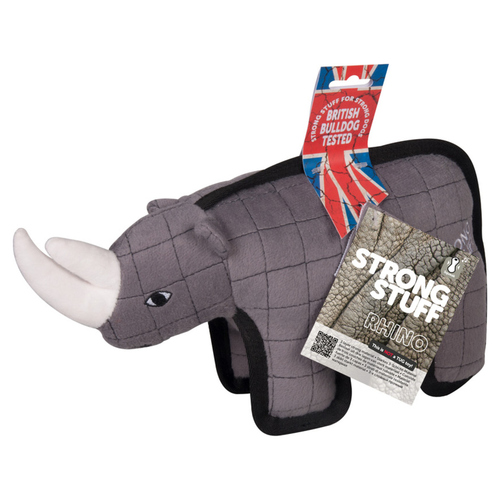 Flamingo Hundespielzeug Strong Stuff Tiere Rhinozeros