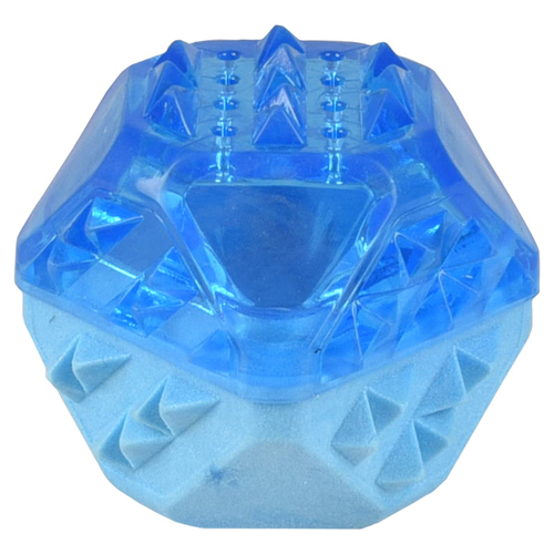 Flamingo Hundespielzeug TPR Fresk Snowy Ball blau