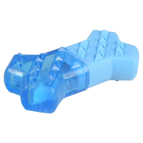 Flamingo Hundespielzeug TPR Fresk Snowy Knochen blau