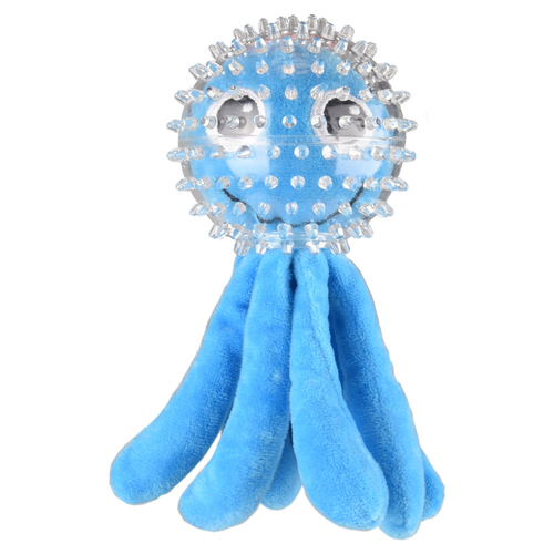 Flamingo Hundespielzeug TPR Wilco Tintenfisch blau