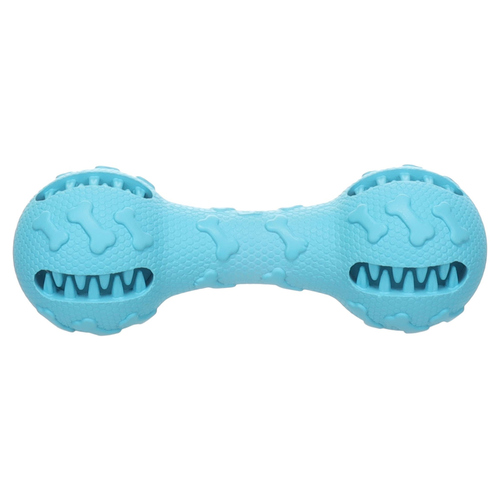 Flamingo Hundespielzeug Tanno Hantel blau