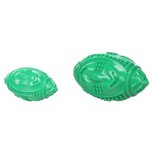 Flamingo Hundespielzeug Tegro Rugby grün, Größe: L