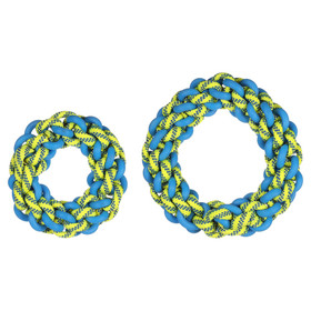 Abbildung Flamingo Hundespielzeug Tofla Ring blau/gelb