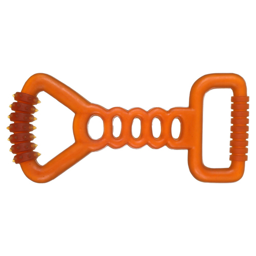 Flamingo Hundespielzeug Tug Rubba braun