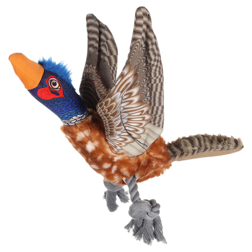 Flamingo Hundespielzeug Wingo Fasan mit Seil