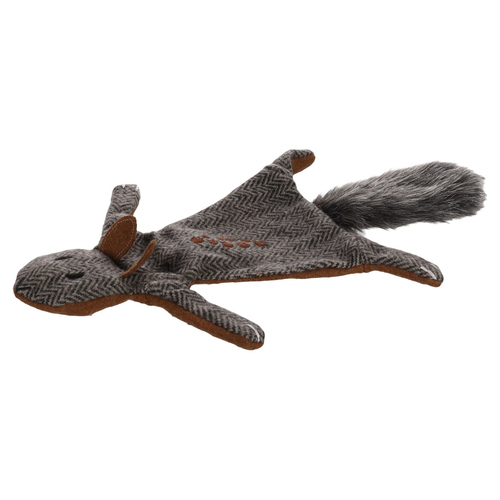 Flamingo Hundespielzeug Wolla Eichhörnchen dunkelgrau