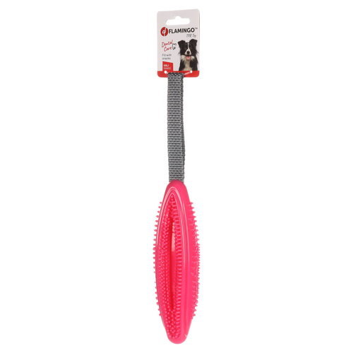 weitere Abbildung Flamingo Hundespielzeug Xali Rugby fuchsie