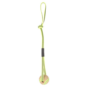 Abbildung Flamingo Hundespielzeug Zerrseil Juru mit Ball beige & gelb