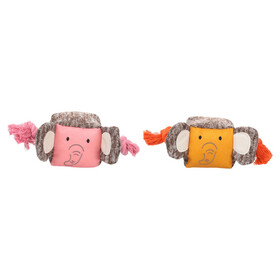 Flamingo Hundespielzeug f&uuml;r Welpen Britty Elefant mit Seil