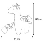 Hundespielzeug für Welpen Britty Hirsch mit Seil, Abbildung 19