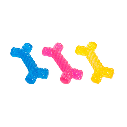 Flamingo Hundespielzeug good4fun Knochen gedreht